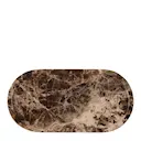 Serveringsbricka marmor 30x15 cm brun