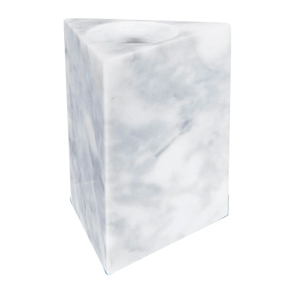 Marmaros Kynttilänjalka 15 cm Valkoinen