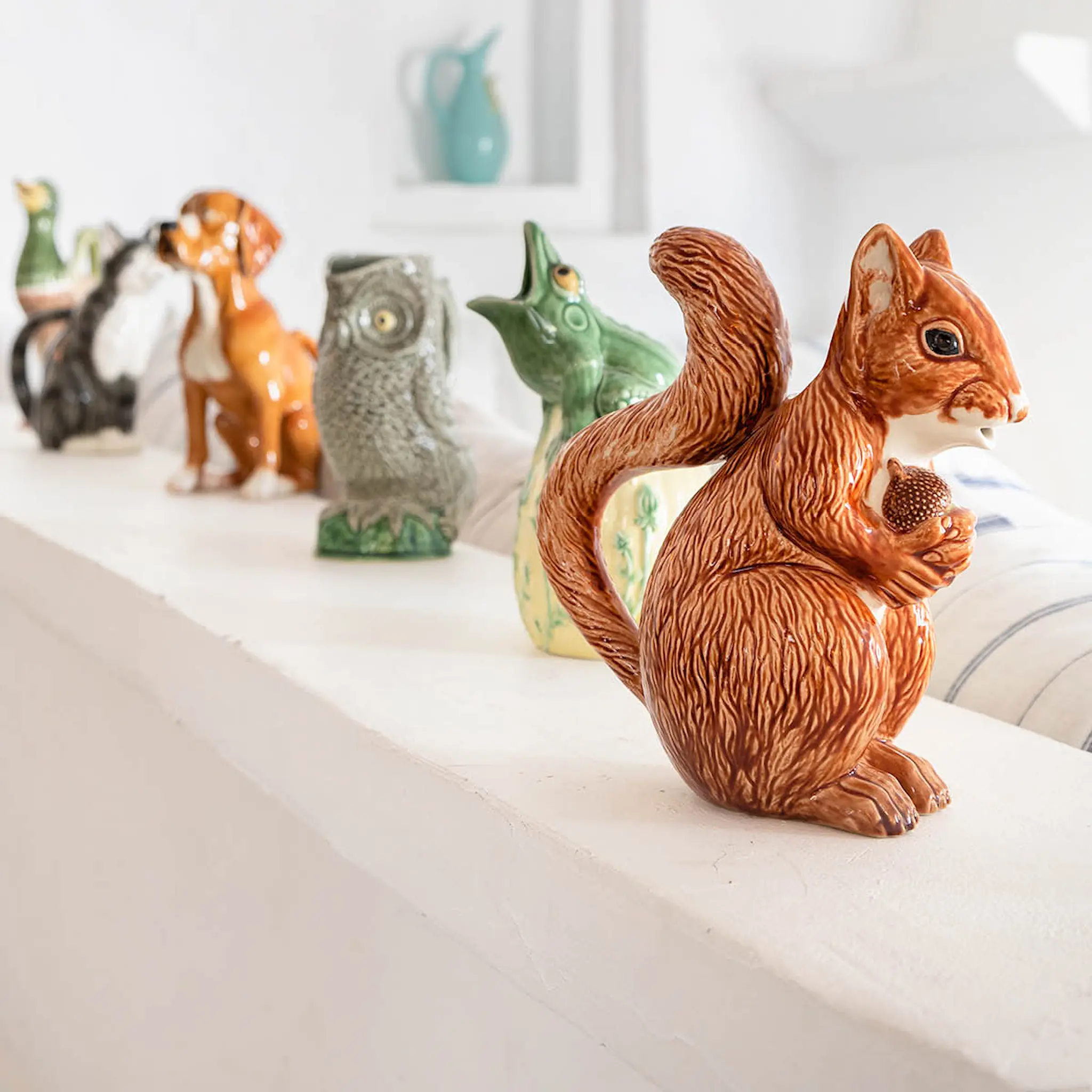 Bordallo Pinheiro Pitcher Owl kanna 1,3 L uggla brun