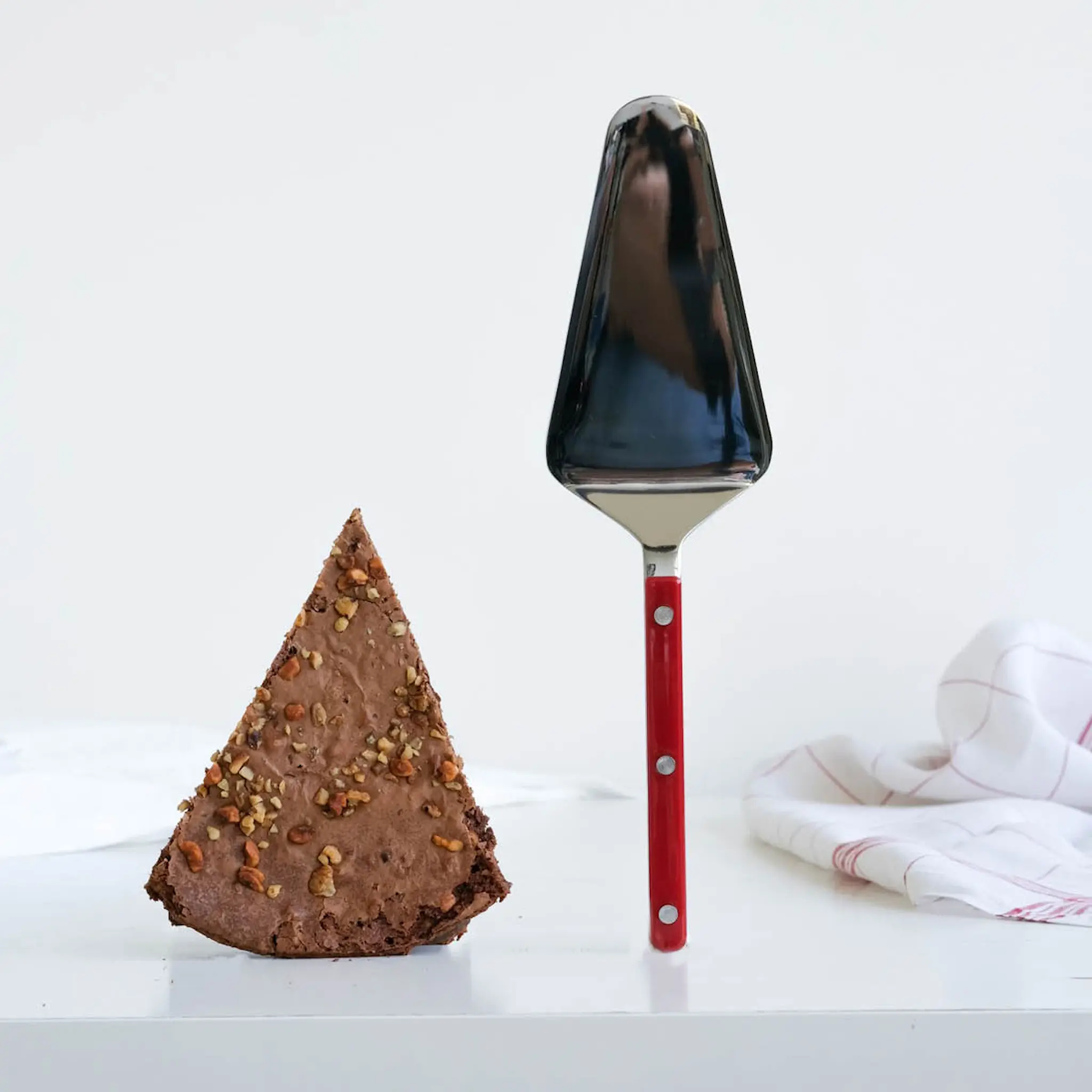 Sabre Bistrot kakespade 25 cm burgundy