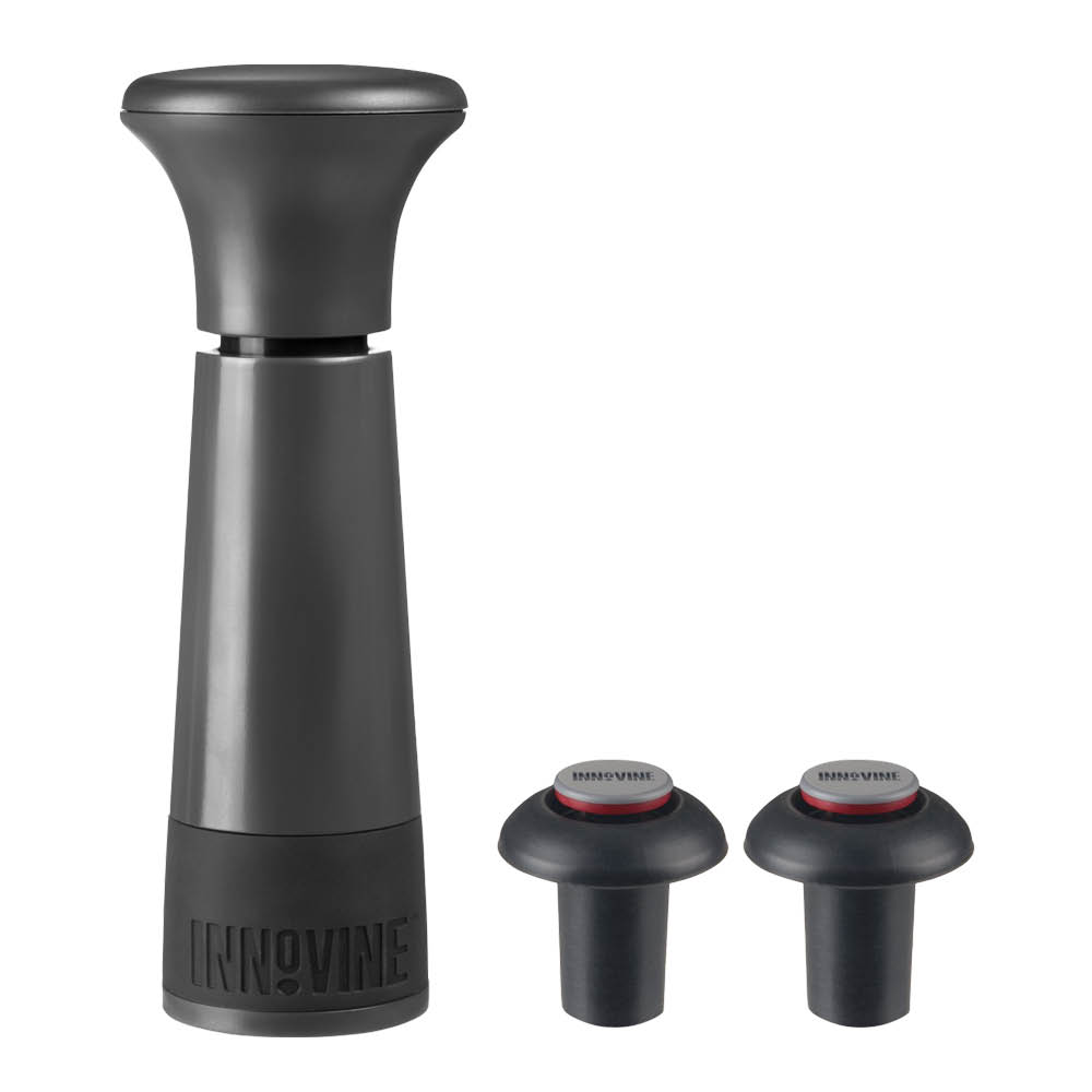 Innovine Tyhjiöpumppu - viinisäilytin 18x11,5 cm Grafiitti