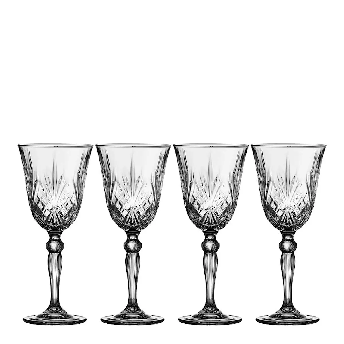 Lyngby Glas Melodia Vitvinglas 21 cl 4-pack Klar