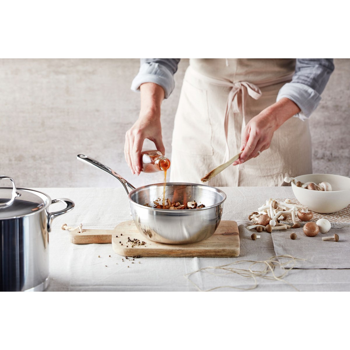 Demeyere Atlantis 7 sauteuse u/lokk 22 cm 2,5L