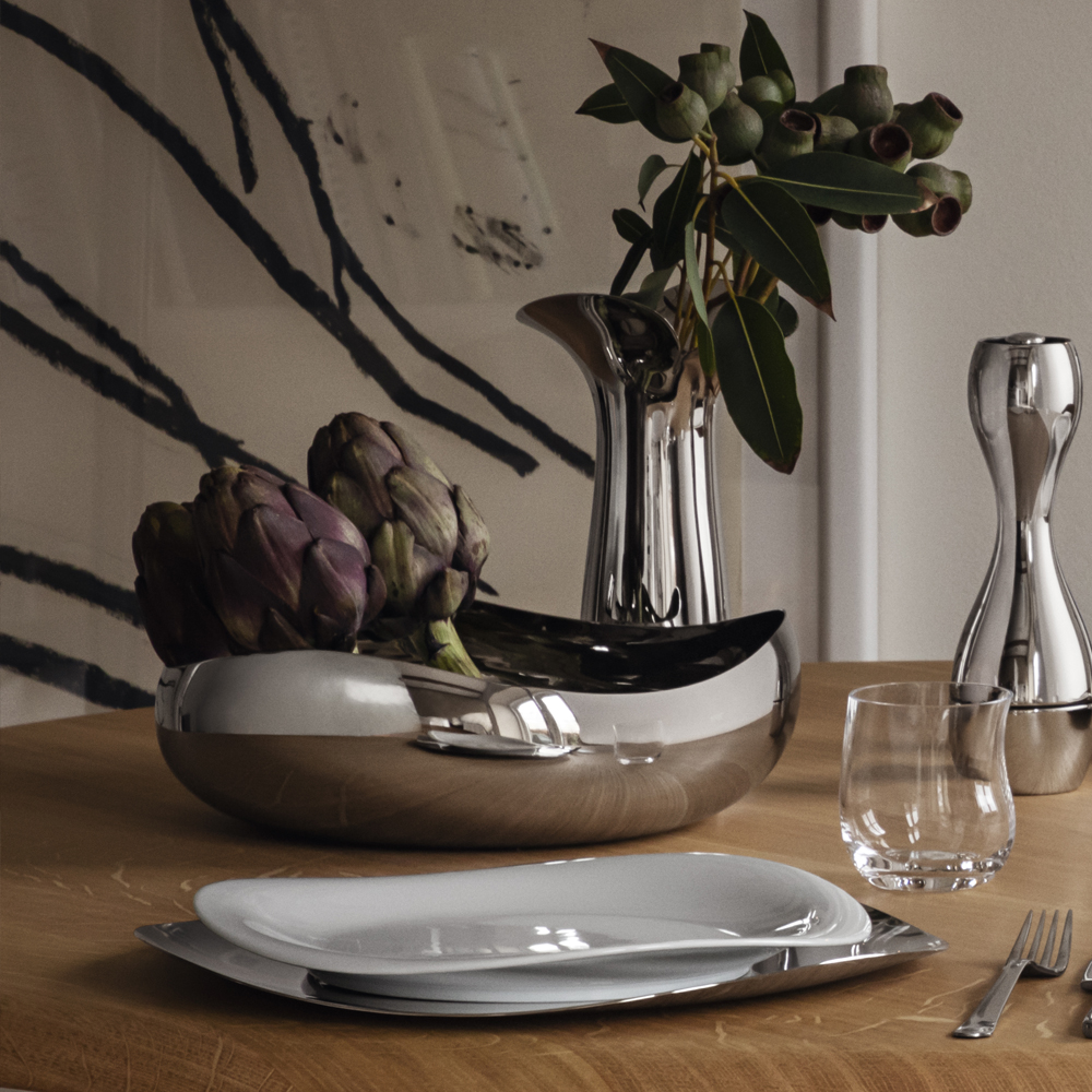 Georg Jensen Cobra serveringsskål 28 cm blank