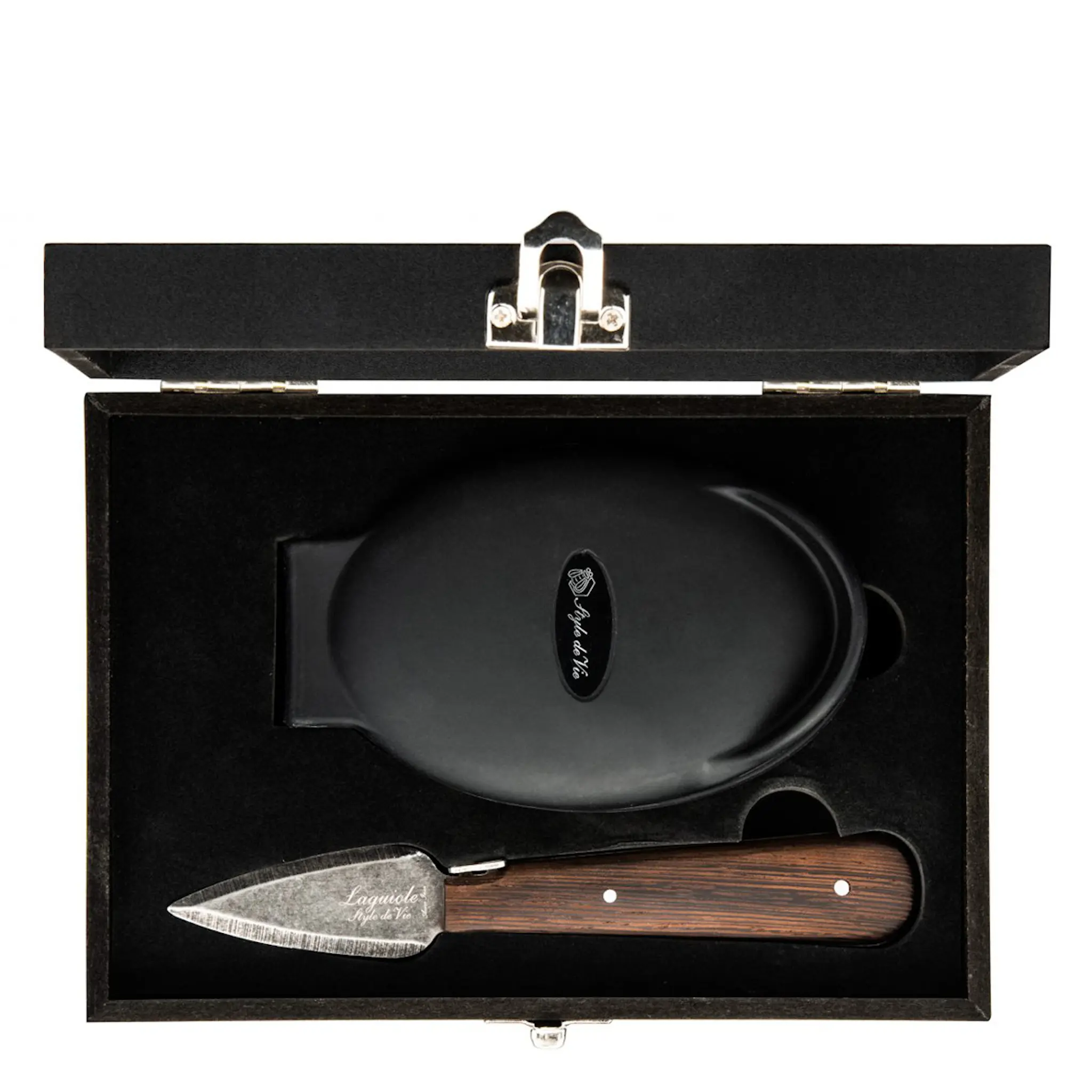 Laguiole Style de Vie Ostronkniv set wenge 2 delar stonewash