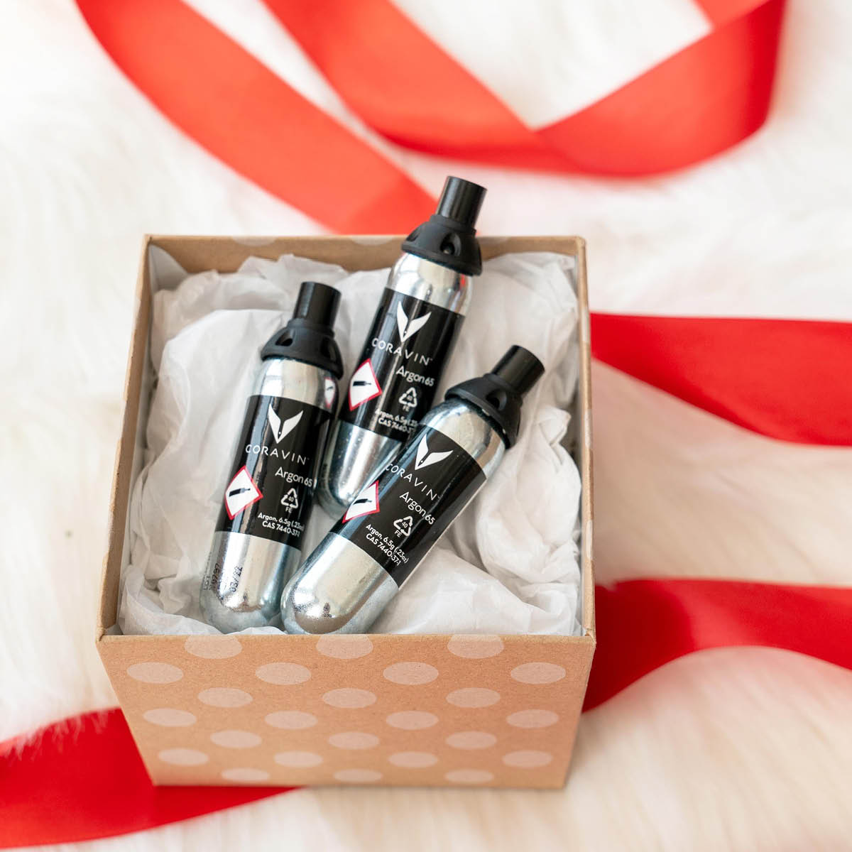 Coravin Pure Gaspatron 6-pack Silver