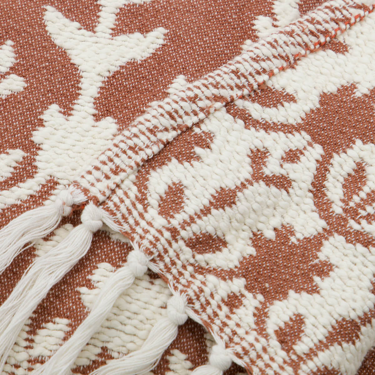 House Doctor Mazzo pläd i bomull 200x150 cm brun