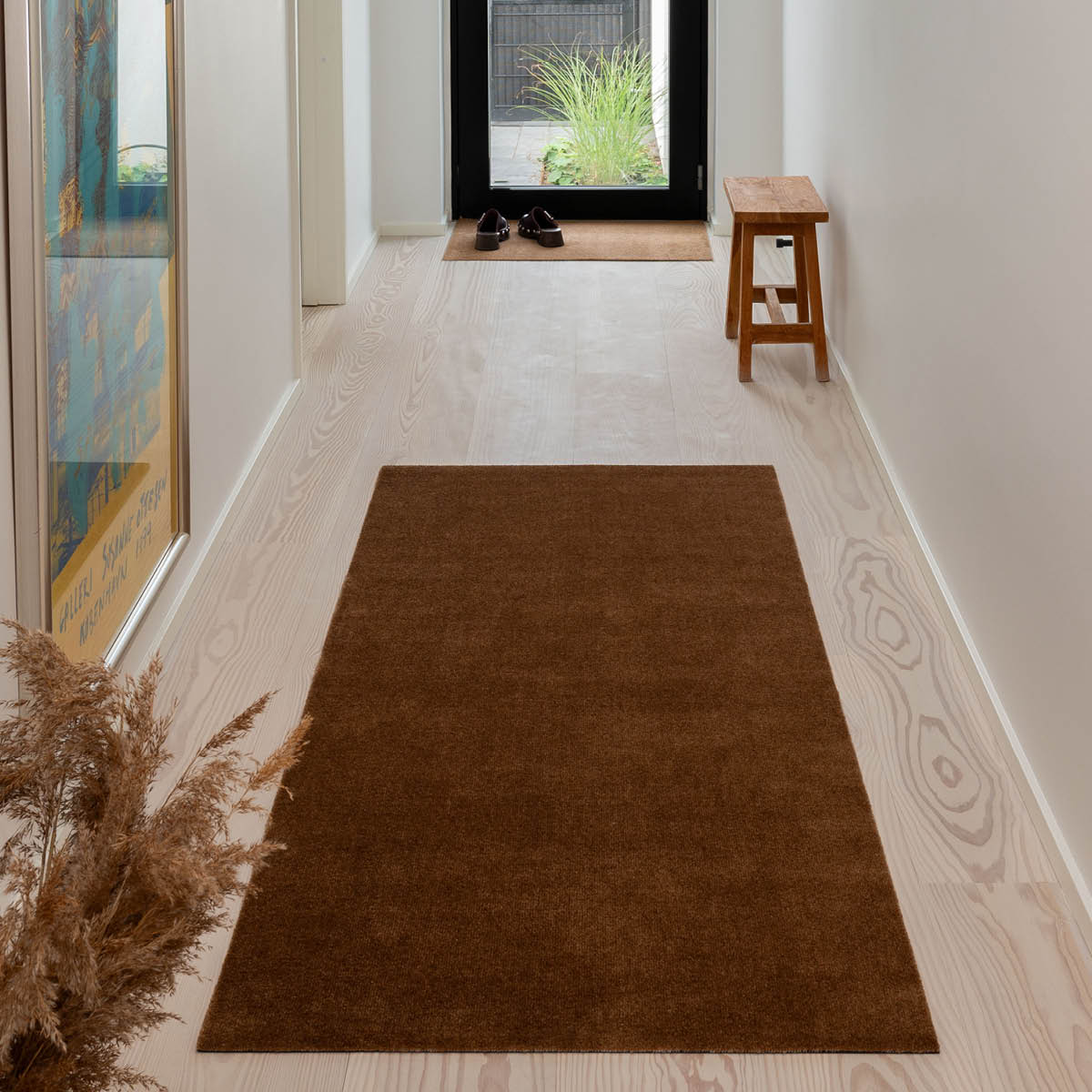 Tica Copenhagen Unicolor golvmatta 90x60 cm cognac