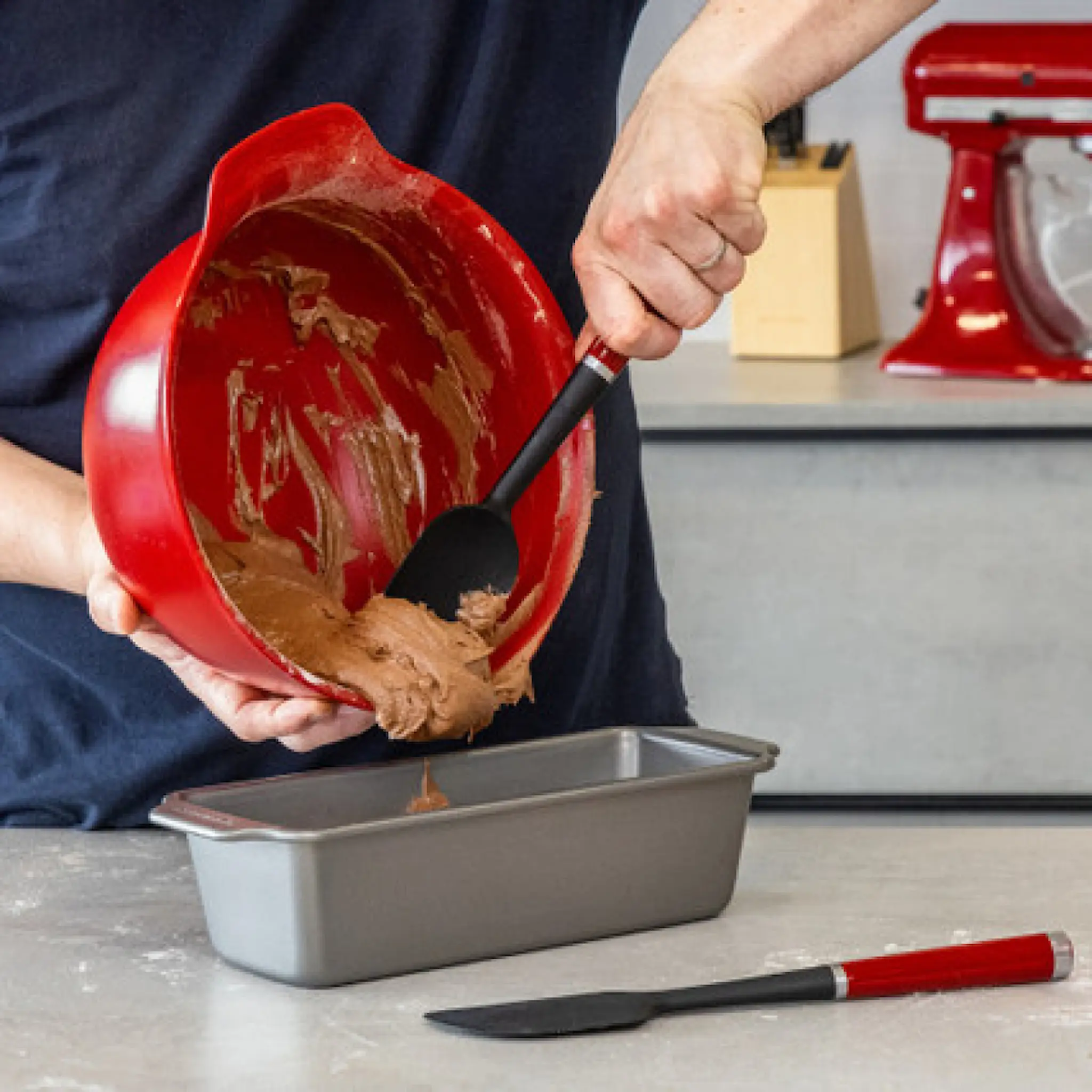 KitchenAid Core slickepott 2 delar set empire red