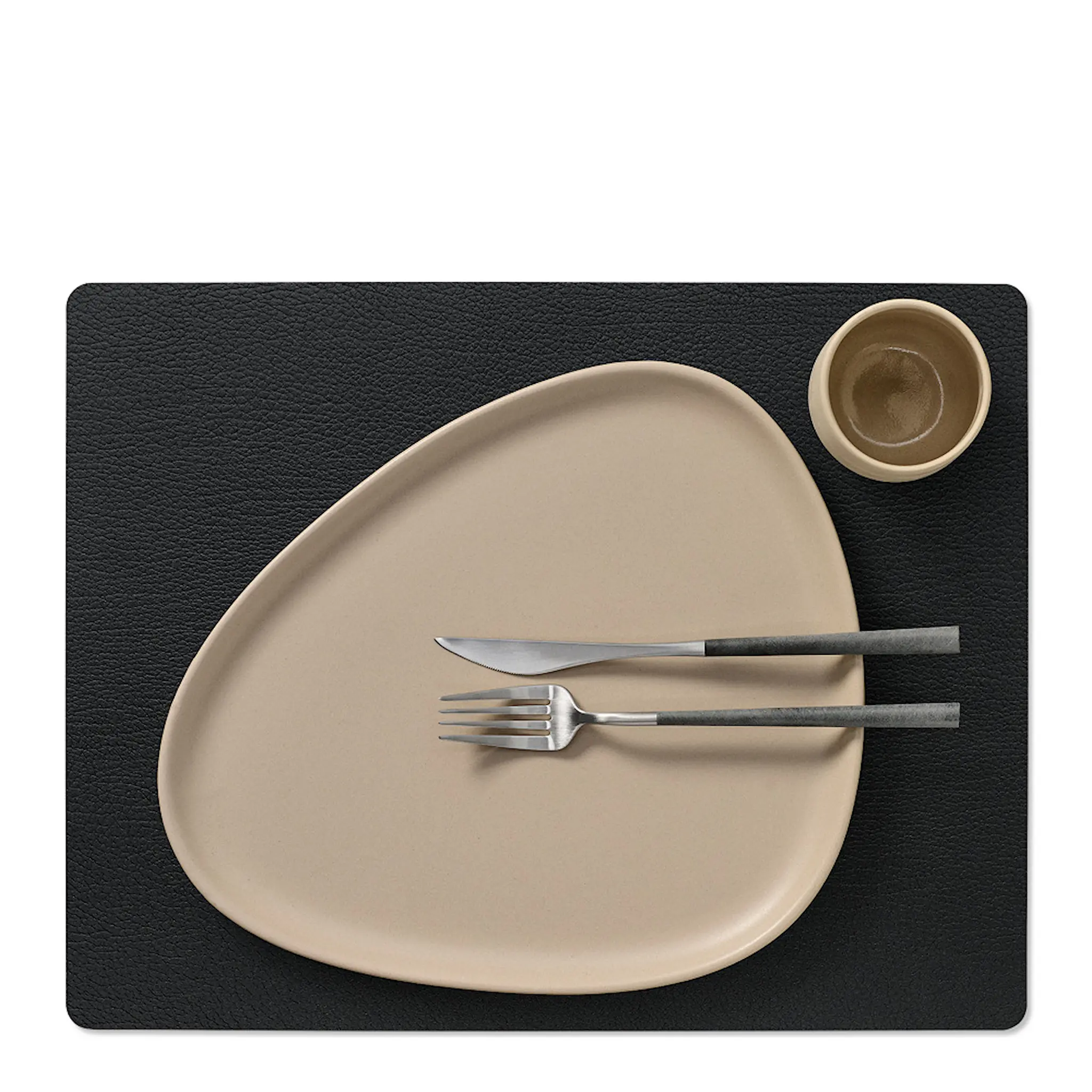 LIND DNA Square Bull Bordstablett Dubbelsidig L cognac/Svart