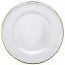 Plisse Undertallrik 33 cm klar/guld