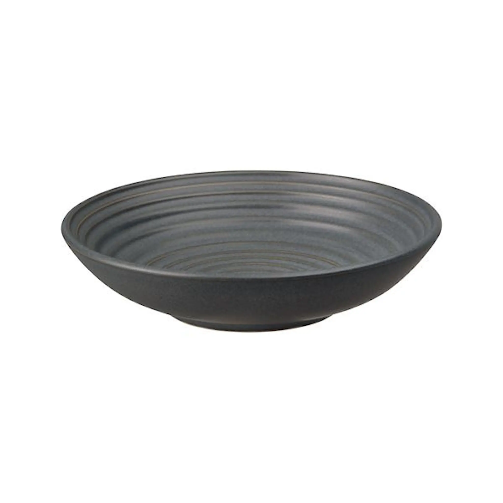 Denby Studio Grey Räfflad Skål 16 cm Grå