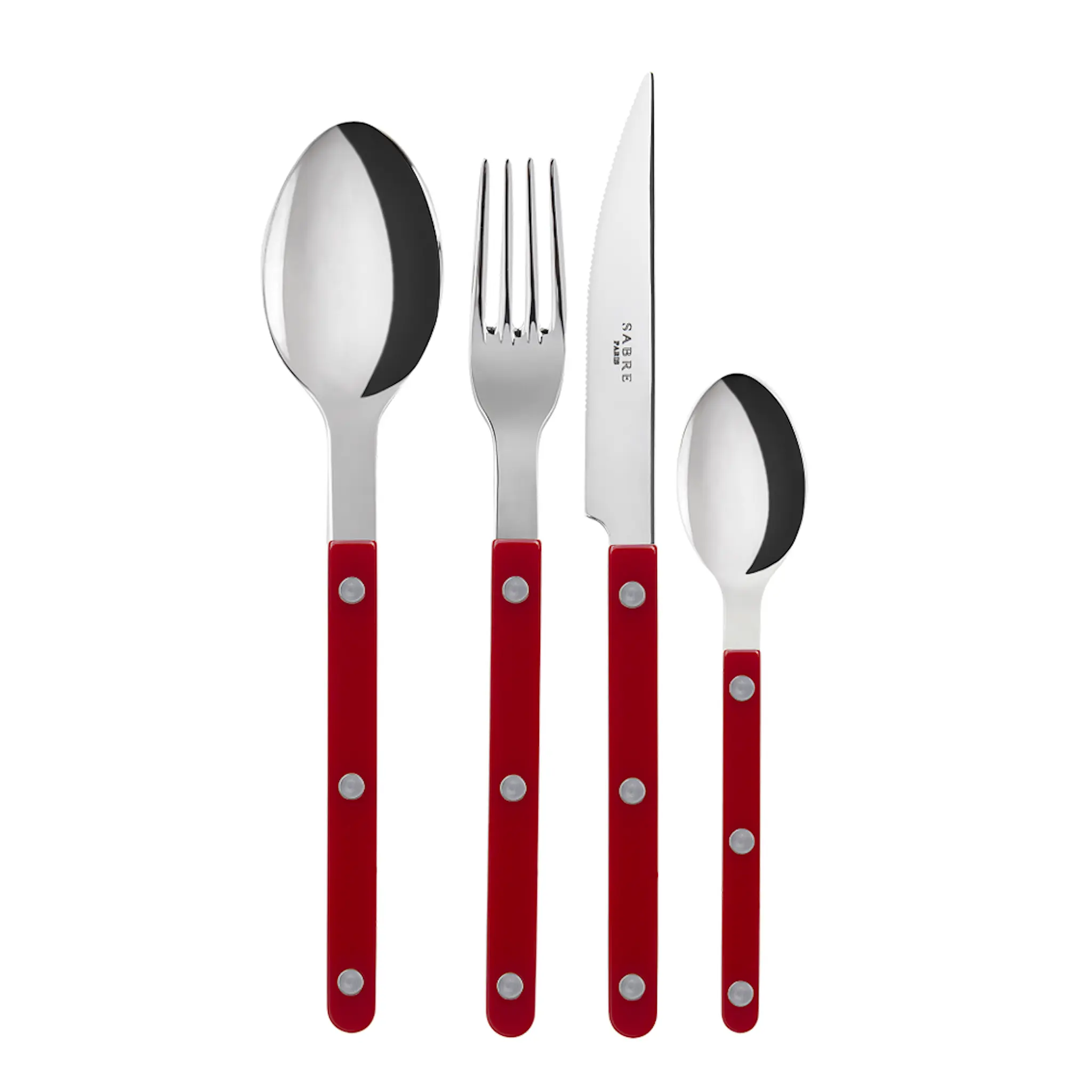 Sabre Bistrot Bestickset 4 delar Burgundy