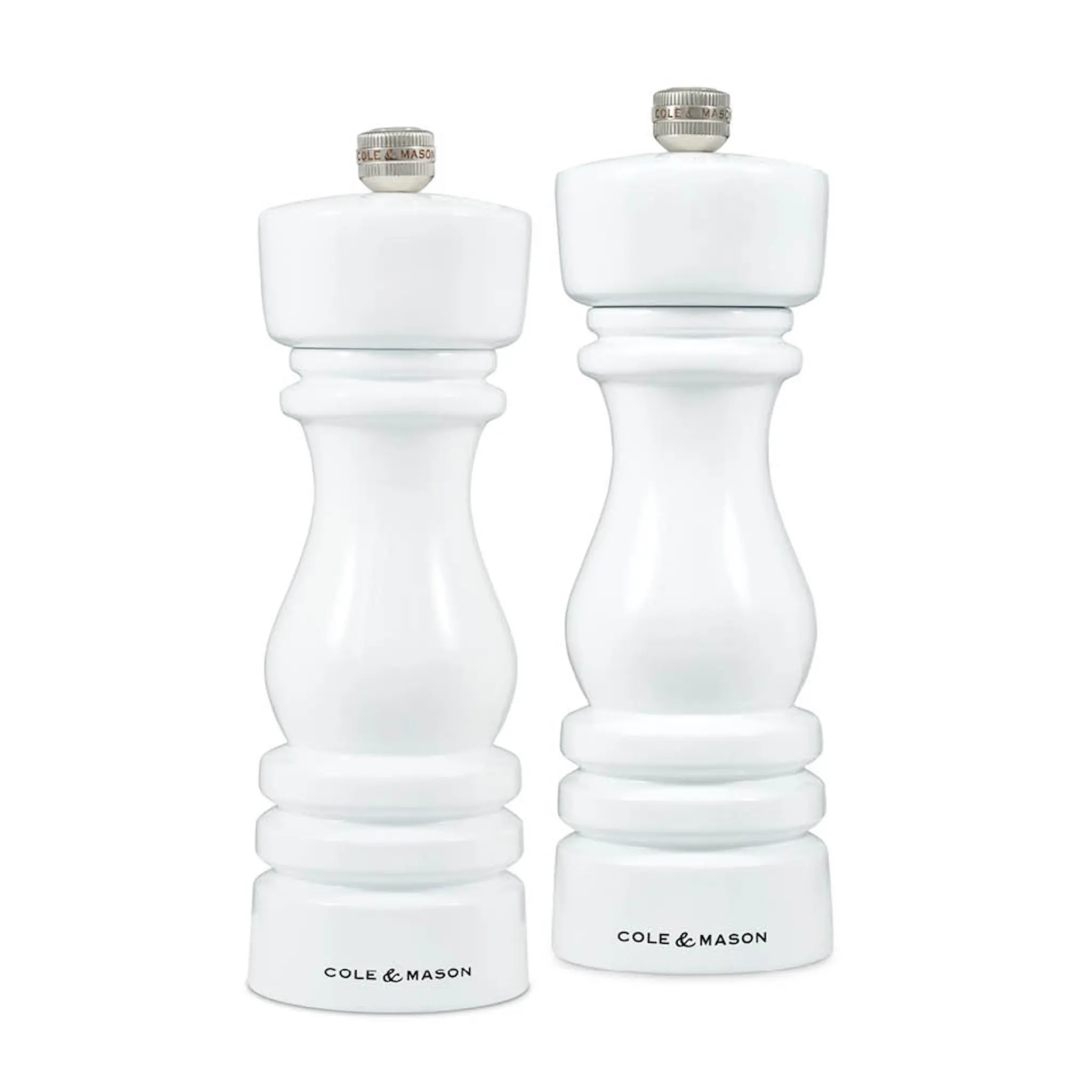 Cole & Mason London Salt- och Pepparkvarnset 18 cm Vit