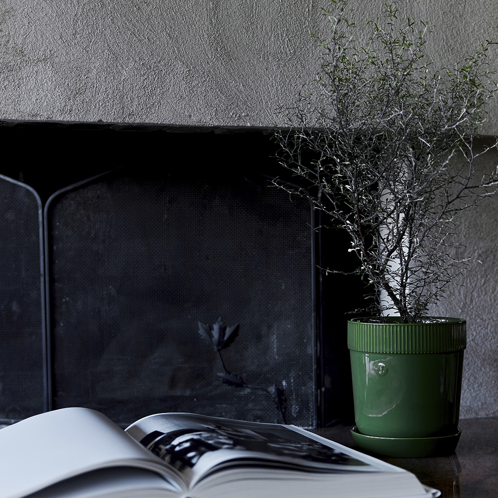 Sagaform Elise krukke 17x19 cm grønn