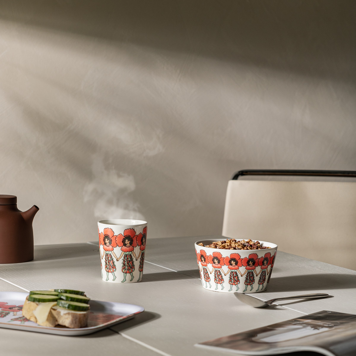 Design House Stockholm Elsa Beskow brett 20x27 cm valmue