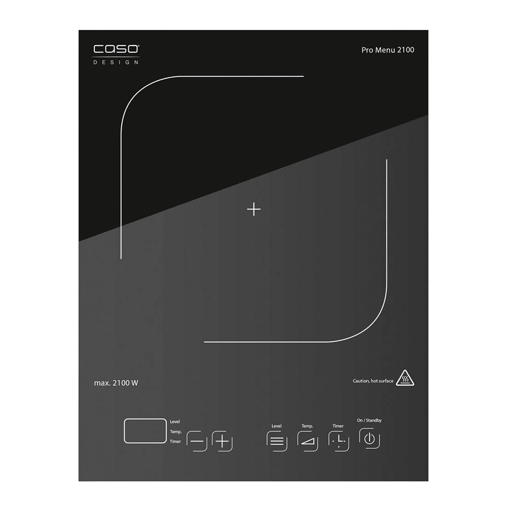 Caso Pro Menu 2100 induktionsplatta 36,8x27,9 cm svart