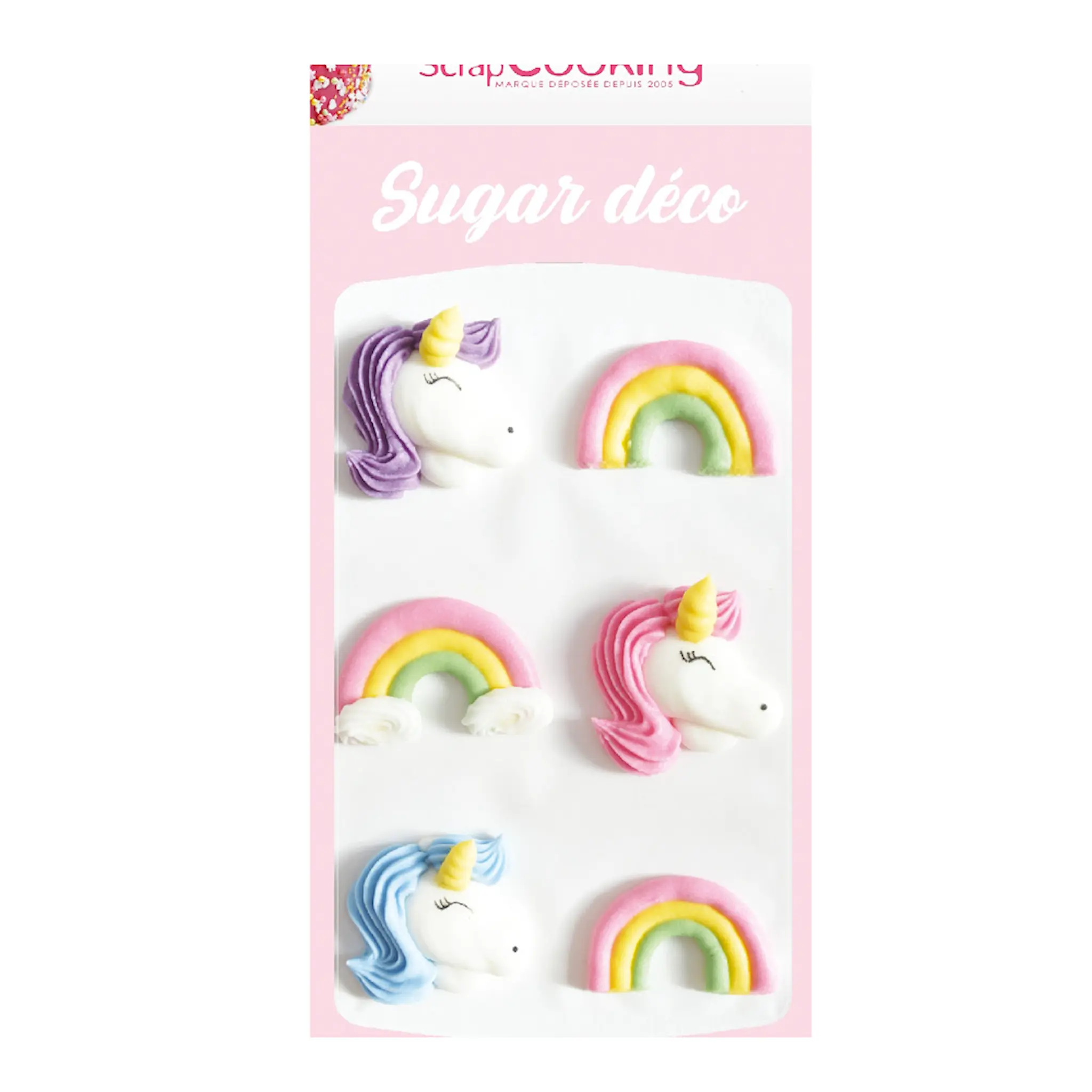 ScrapCooking Tårtdekoration enhörning 80 g mix