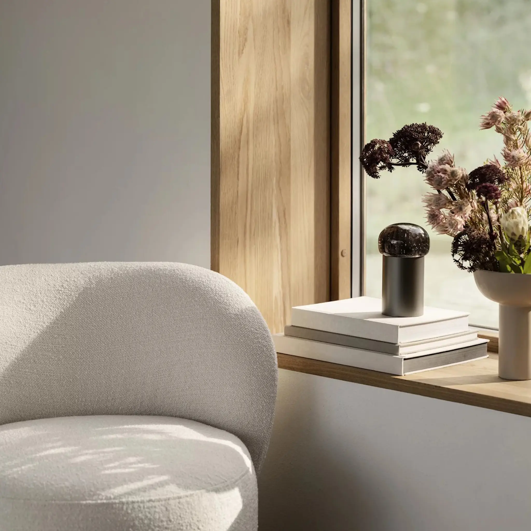 Blomus Iris LED-lampe 18 cm gun metal