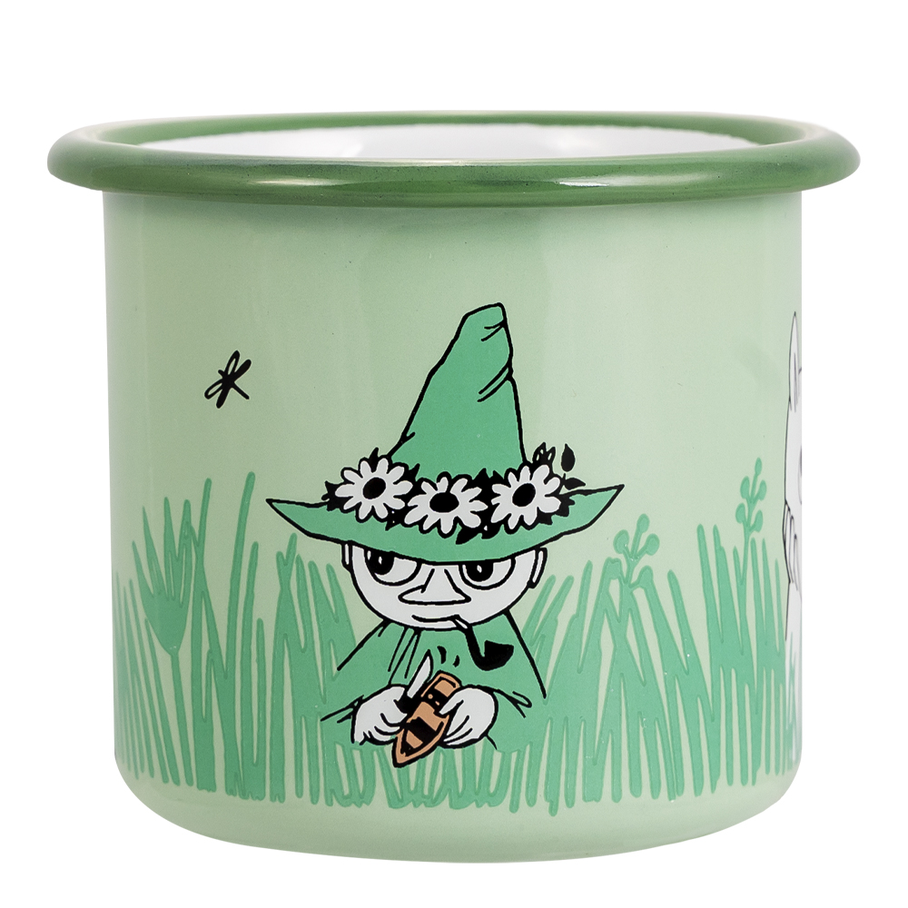 Muurla Mumin Emaljmugg Pojkar 25 cl grön