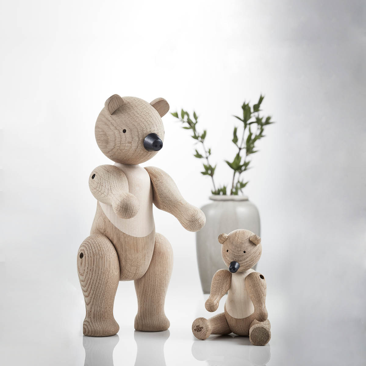 Kay Bojesen Denmark Puinen Karhu 25 cm Tammi/Vaahtera