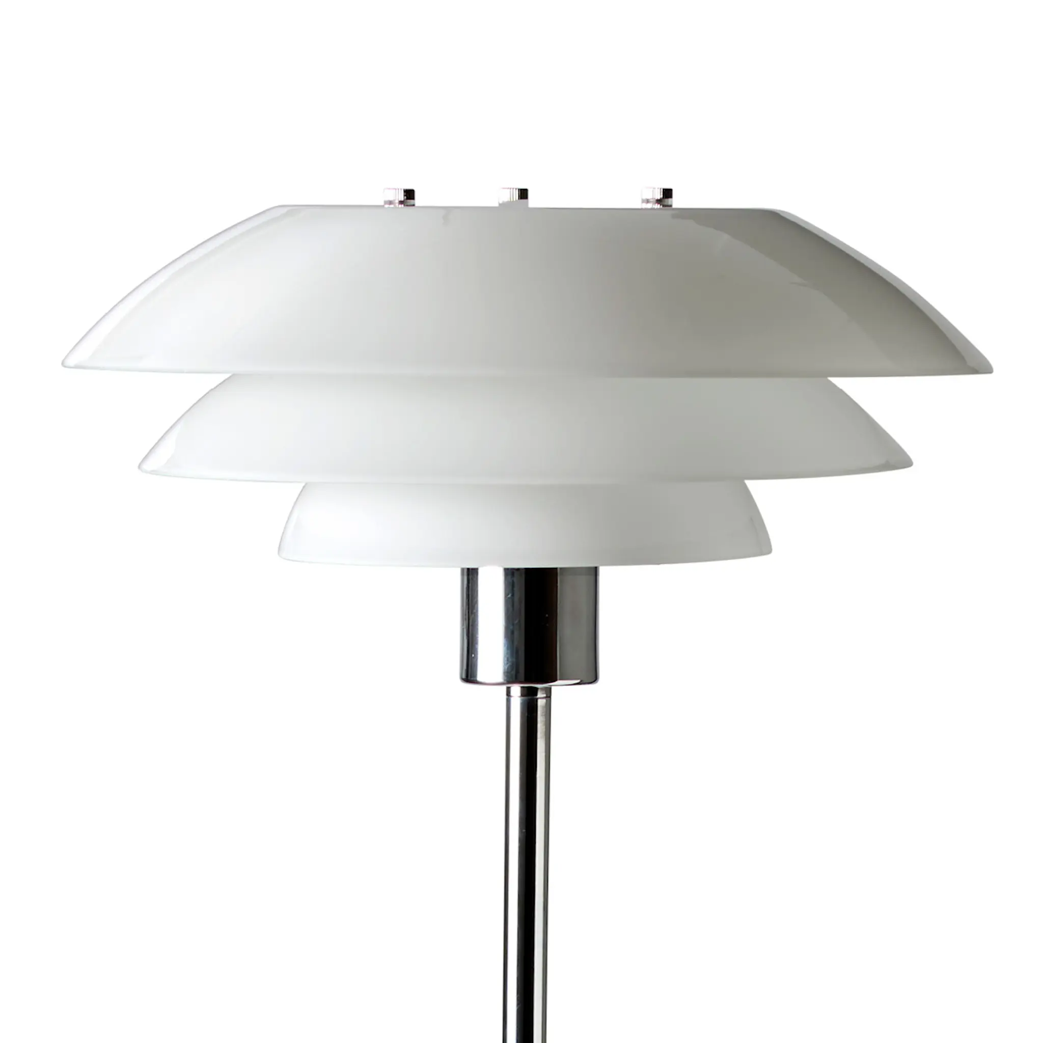 Dyberg Larsen DL31 golvlampa 133 cm opal/krom