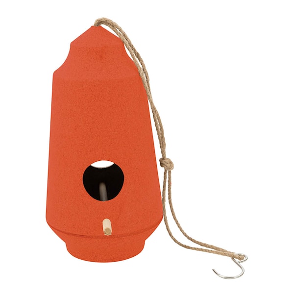 Fågelhus 28 cm orange