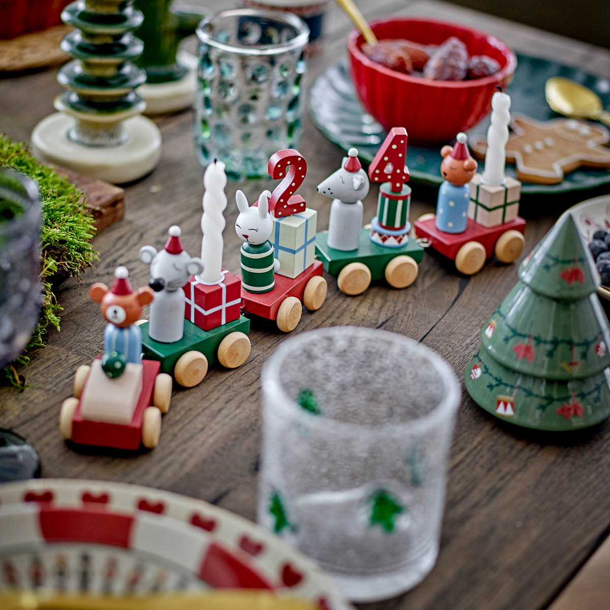 Bloomingville Junaid födelsedagståg / jultåg 38 cm Happy Changes