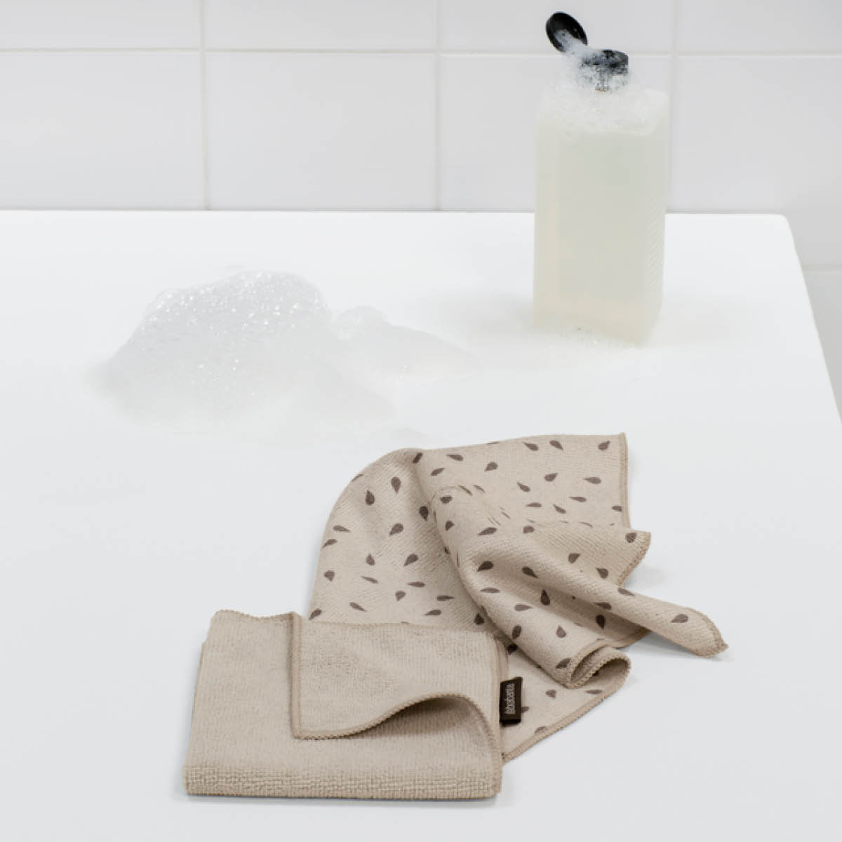 Brabantia SinkSide disktrasa mikrofiber 30x30 cm 2-pack soft beige