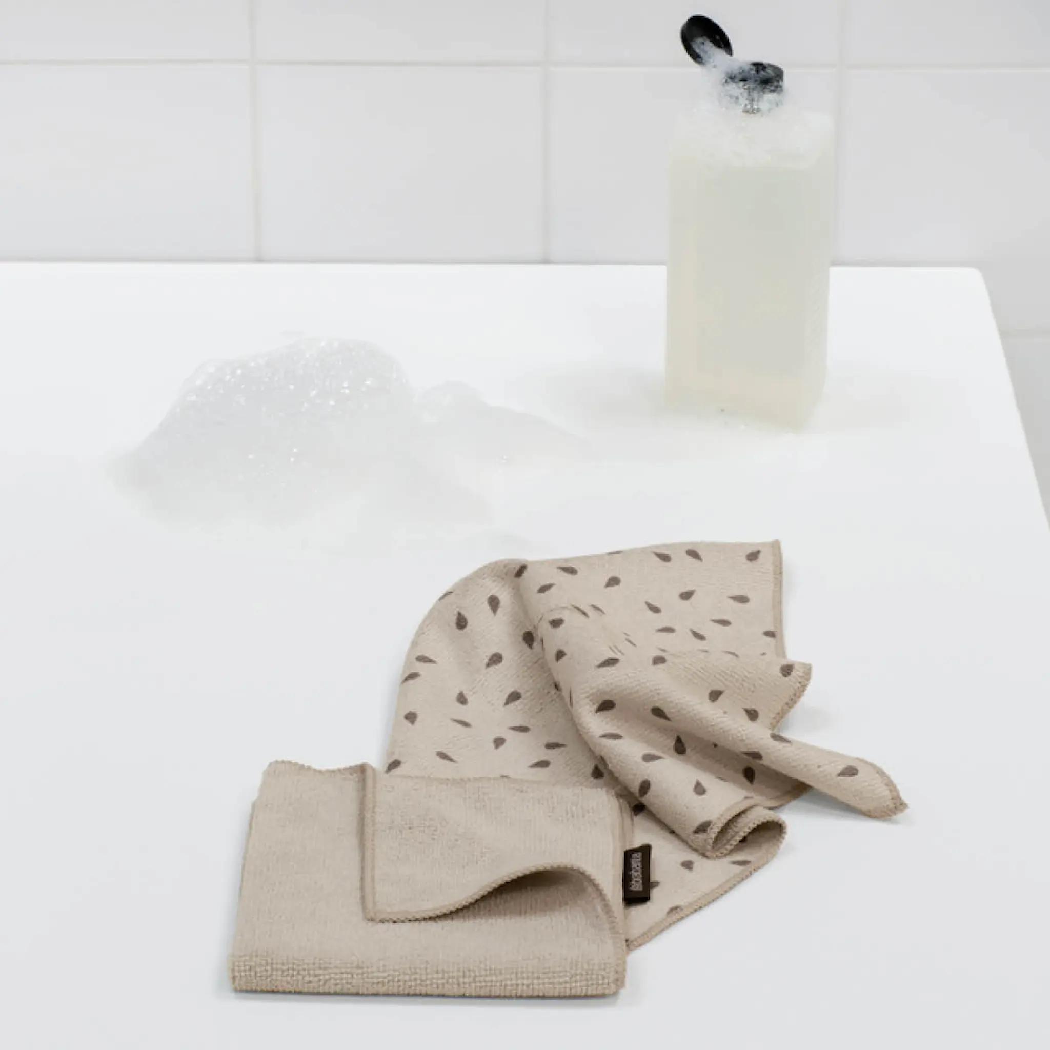 Brabantia SinkSide disktrasa mikrofiber 30x30 cm 2-pack soft beige