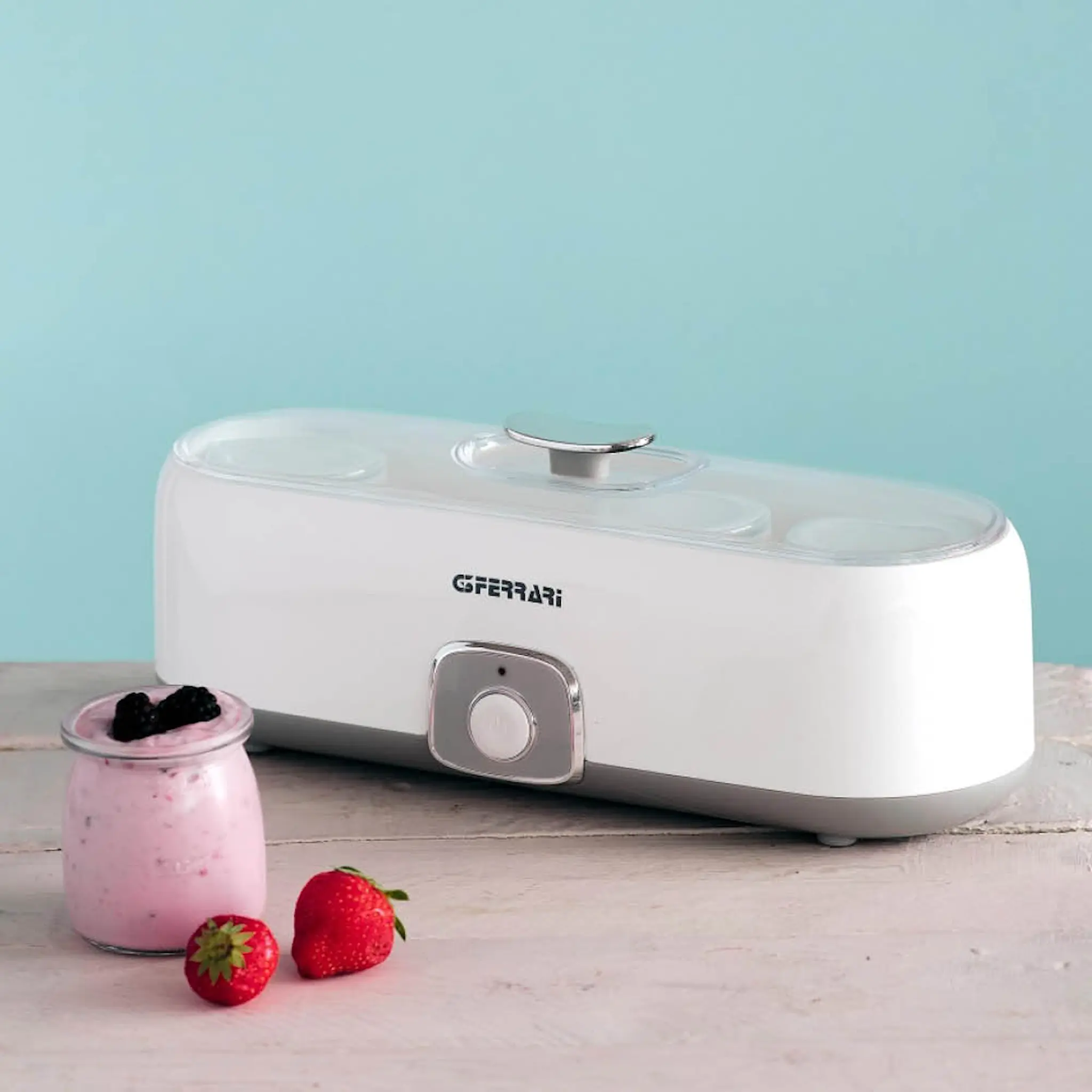G3 Ferrari Fermento 4 yoghurtmaskin med 4 glas G1013300 vit