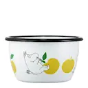 Mumin emaljskål 30 cl Mumintrollet Glada Äpplen gul