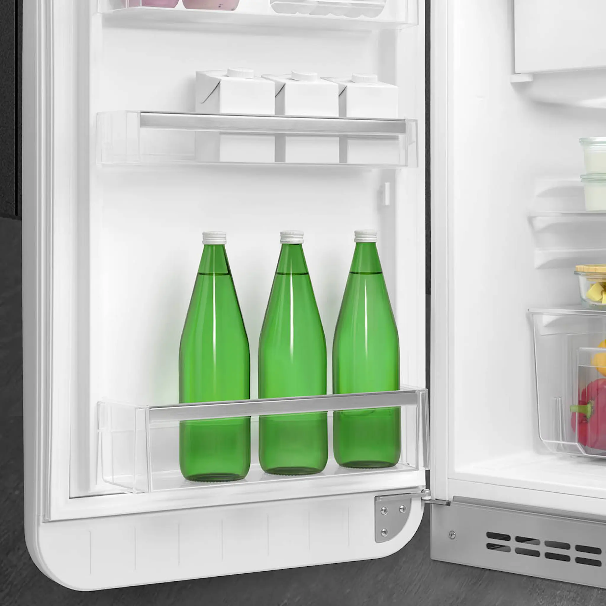 Smeg Smeg Kylskåp med frys FAB10L Vänsterhäng Vit