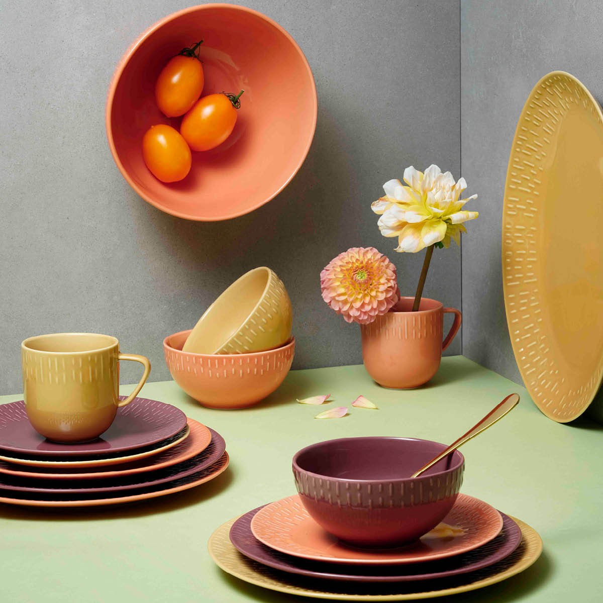 Aida - Life in colour Confetti Salladsskål 23 cm Aprikos