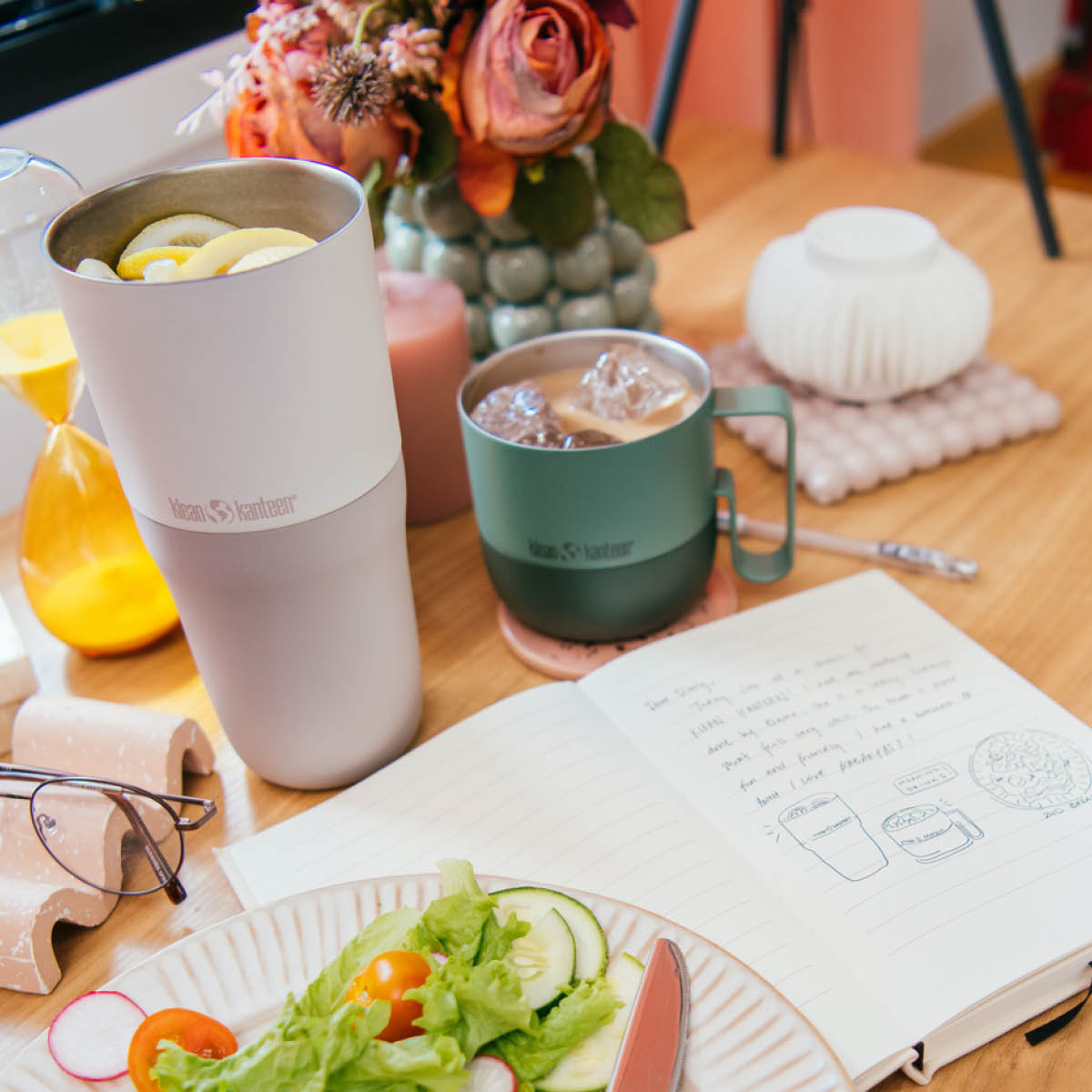 Klean Kanteen Rise termokopp 77 cl med flipplokk tofu