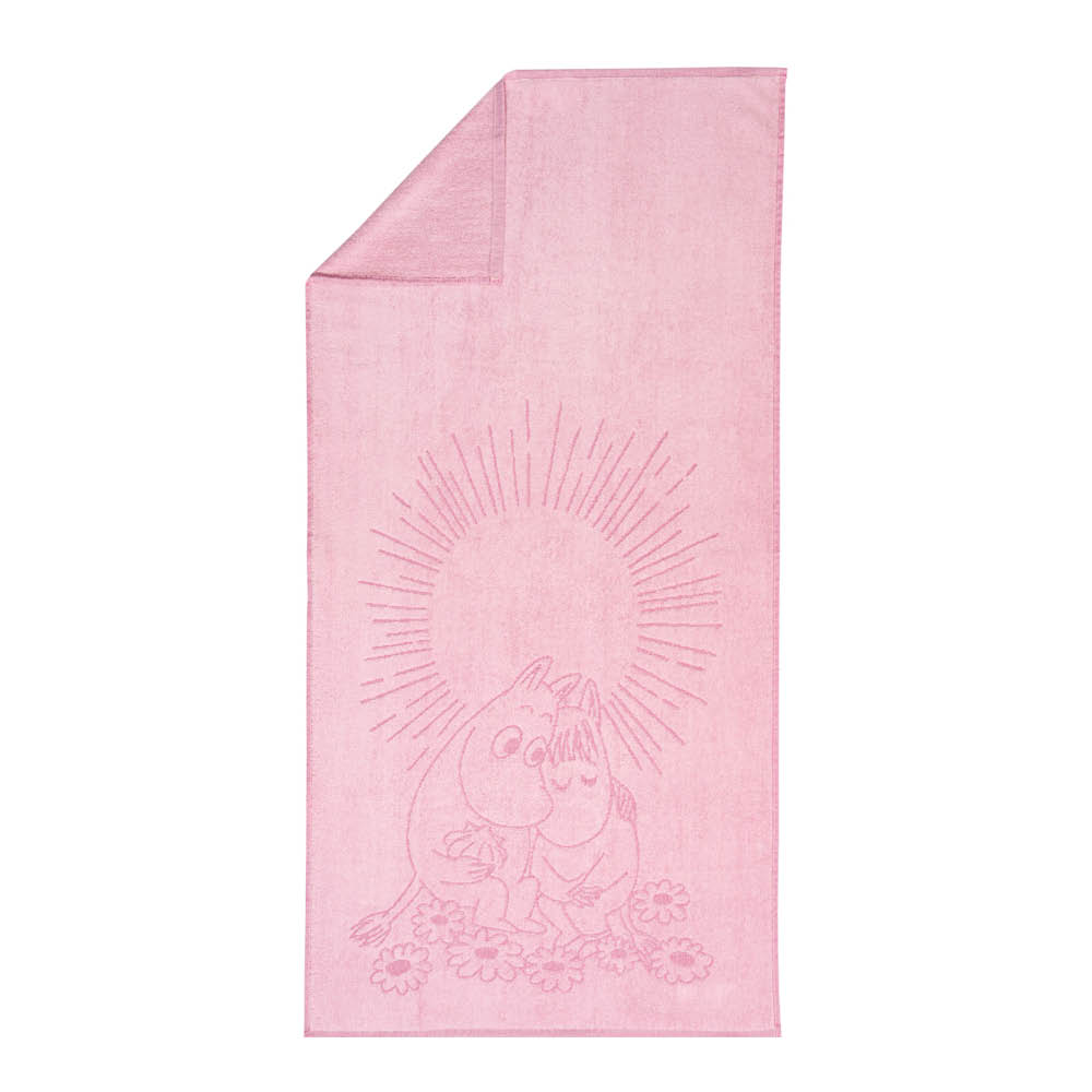 Moomin Arabia Mumin badhandduk 70x140 cm Förälskade rosa
