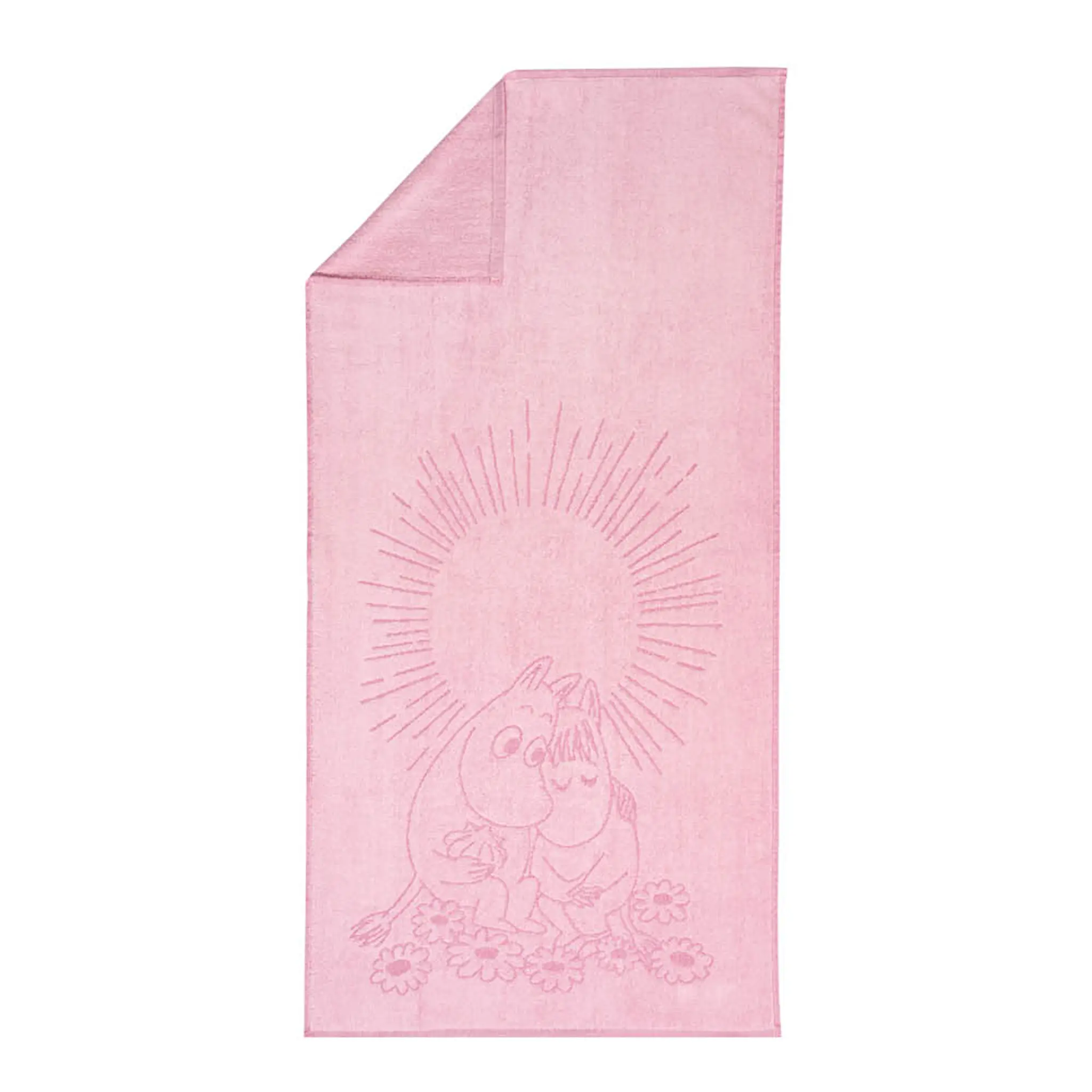 Moomin Arabia Mumin badhandduk 70x140 cm Förälskade rosa
