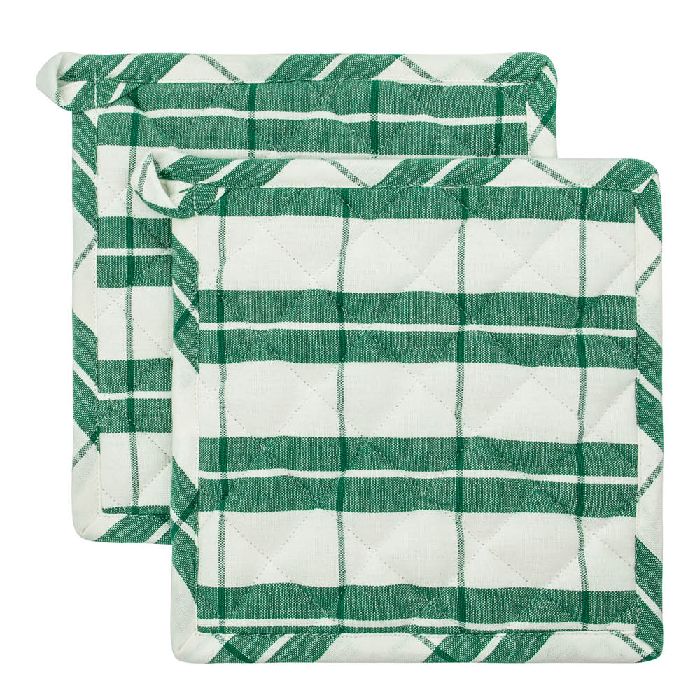 Nicolas Vahé Chef Patalappu 22,5x22,5 cm 2 kpl Vihreä/Valkoinen