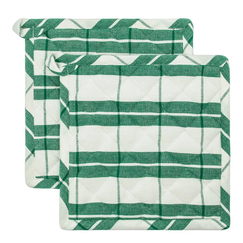 Chef Patalappu 22,5x22,5 cm 2 kpl Vihreä/Valkoinen