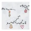 Hammershøi Christmas servett 40x40 cm 20-pack vit