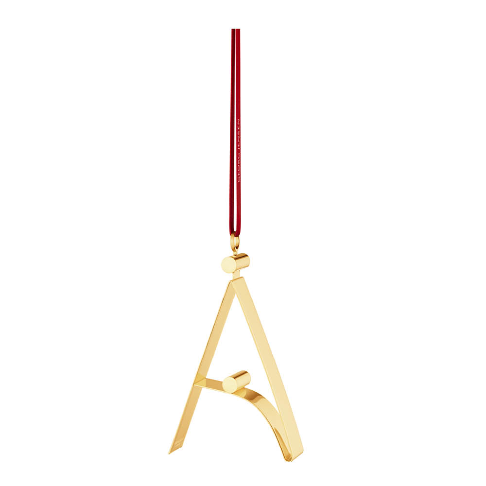 Georg Jensen Ornament pyntebokstav A gull