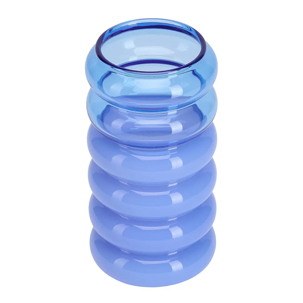Bubble Maljakko / Kynttilänjalka 13,5 cm Sininen