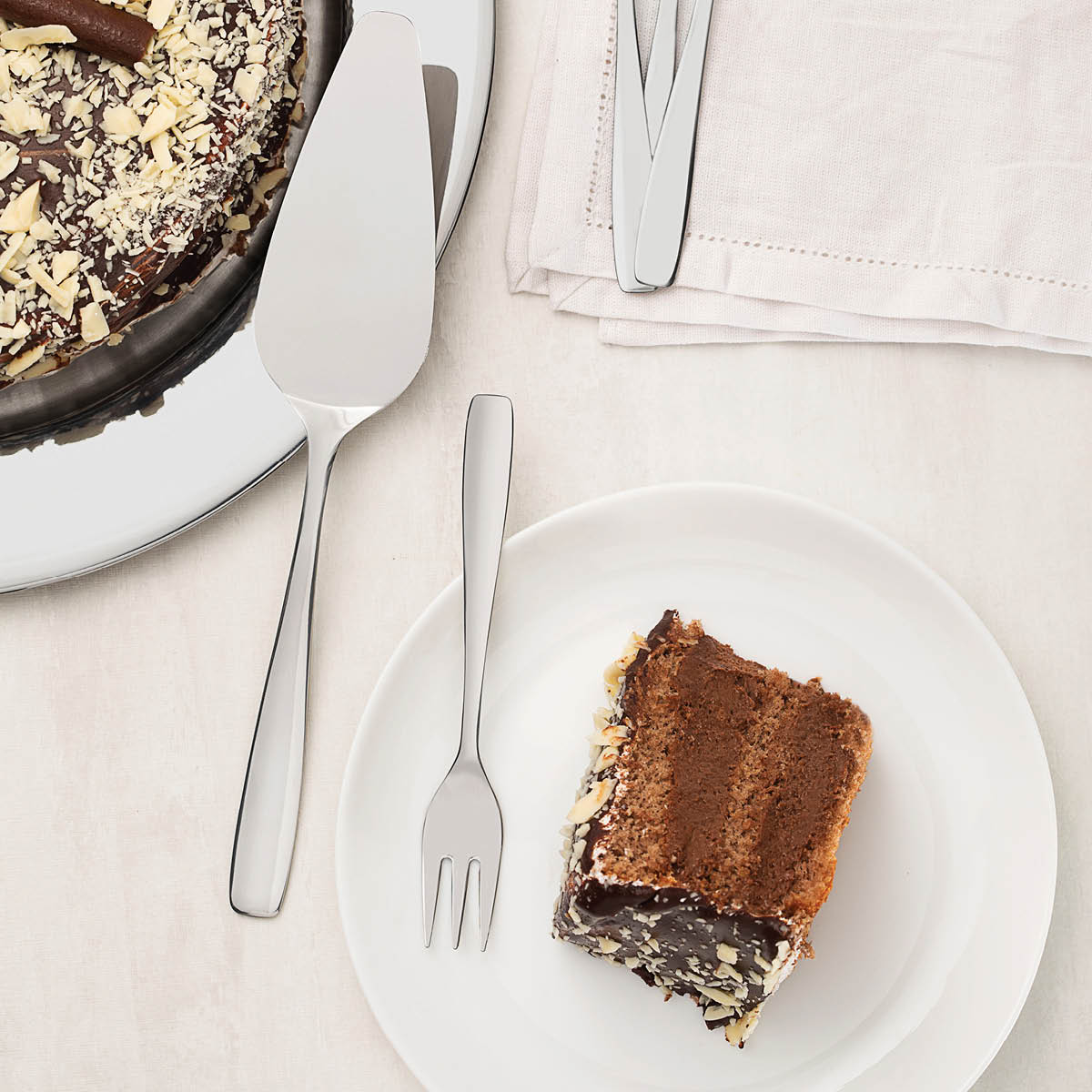 Tramontina Essentials Tårtspade + Tårtgafflar 7 delar