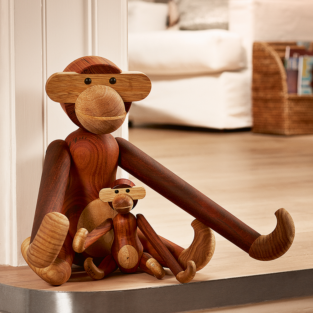 Kay Bojesen Denmark Apekatt teak/limba 46 cm