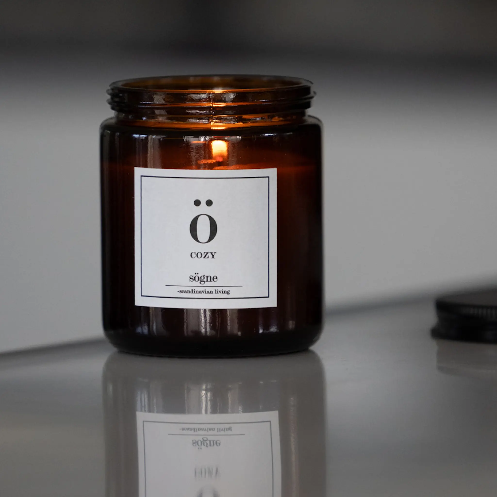 Sögne Home Doftljus cozy 7x9 cm brun