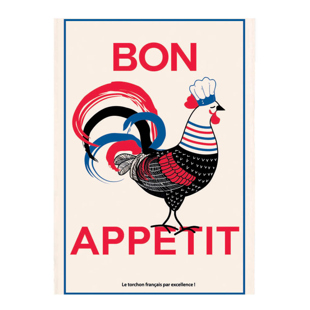 Maison Vivaraise - Keittiöpyyhe 48x72 cm Bon Appétit