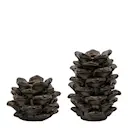 Cone ljusstake 2-pack antik metall