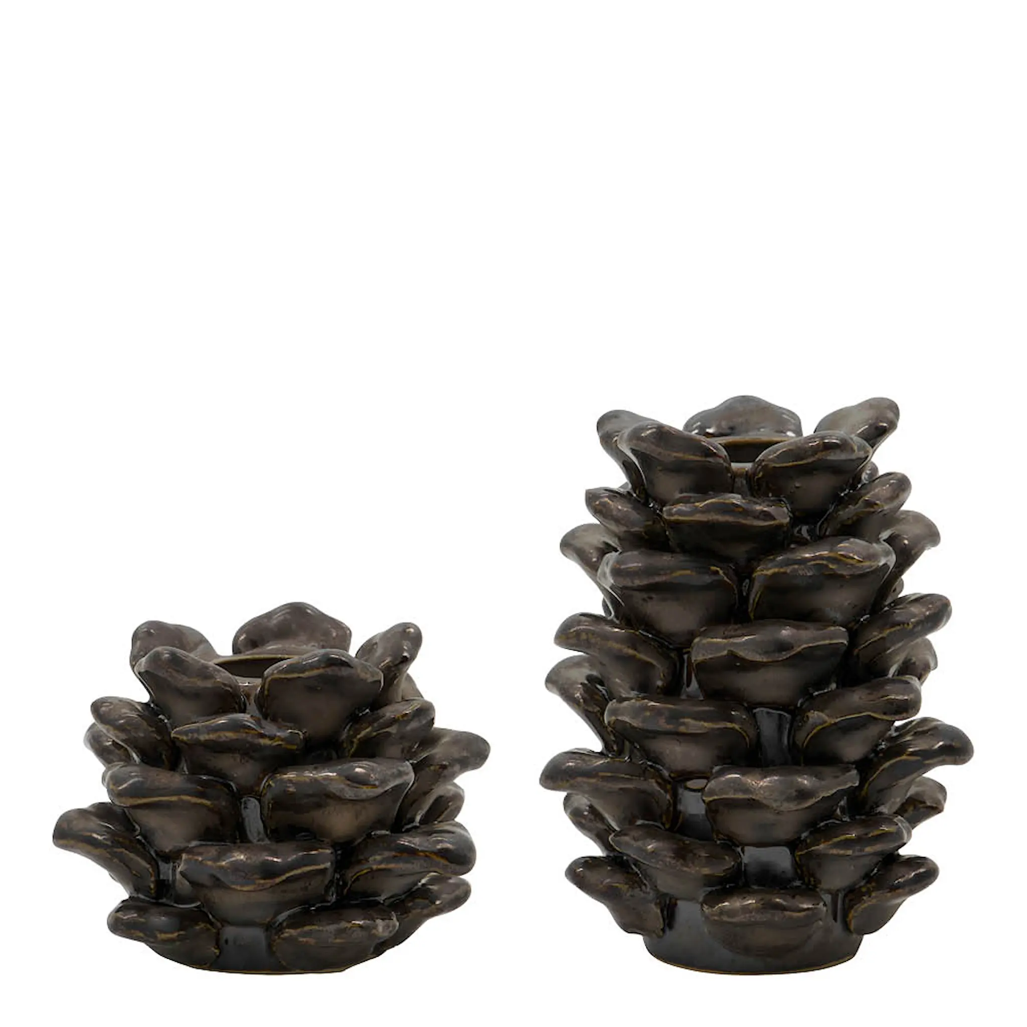 House Doctor Cone lysestake 2 stk antikk metall