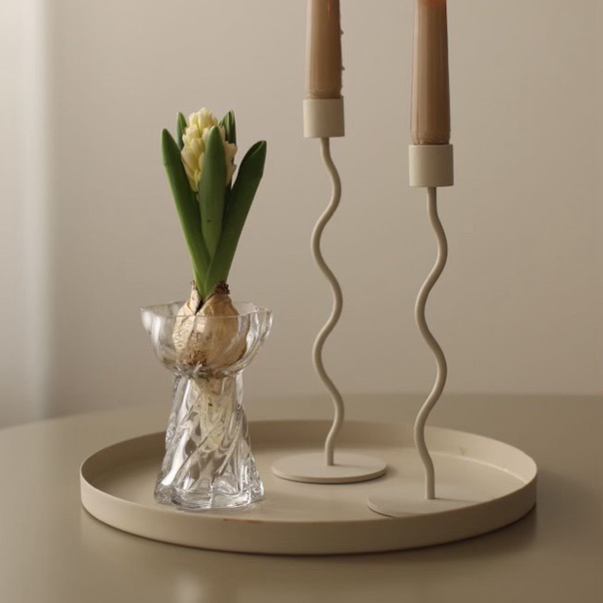 Cooee Twist Bulb vase 12 cm klar