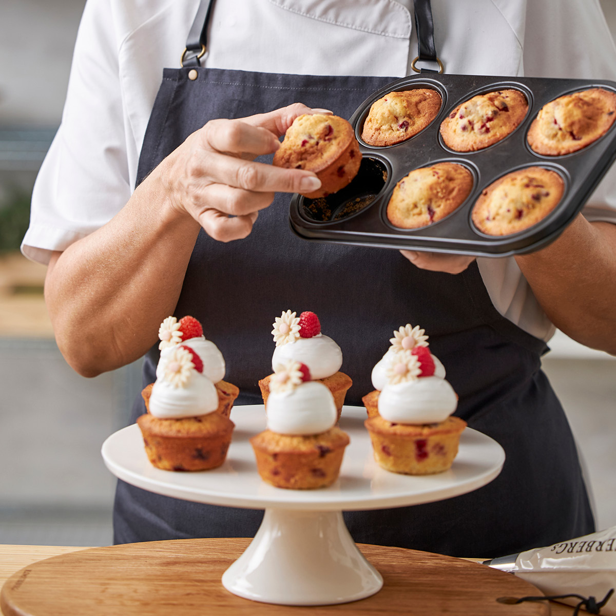 Blomsterberg Muffinsform för 6 muffins 27x18,5 cm Stål